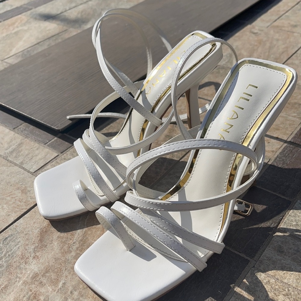 Strappy heels